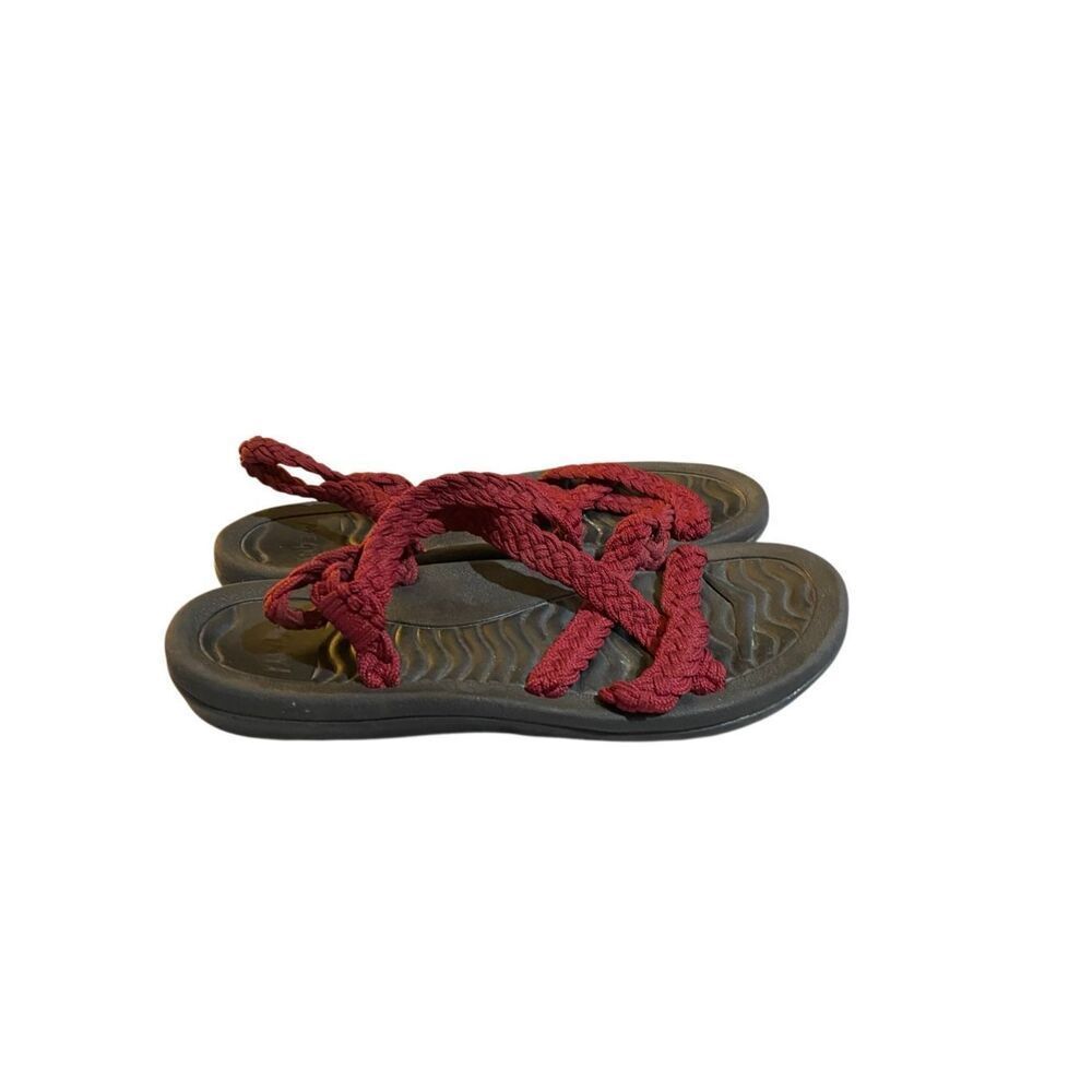 Megnya women’s comfort, walking, outdoorsy, maroon comfort sandals 9